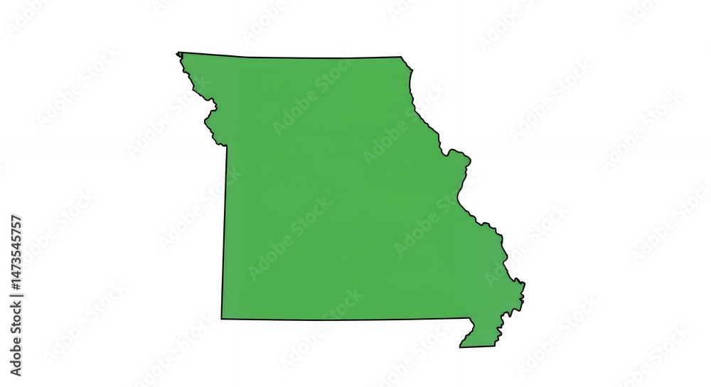 Obraz premium Missouri State Map