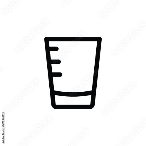 illustration graphic vector is empty single shot espresso. Perfect for icon, banner, flyer or social media design.
