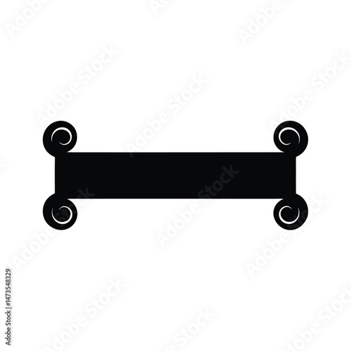scrollbar black silhouette 