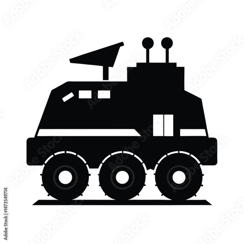 terraforming machine black silhouette 