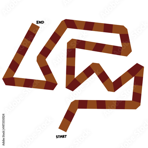 Blank Game Board Tile Path Template