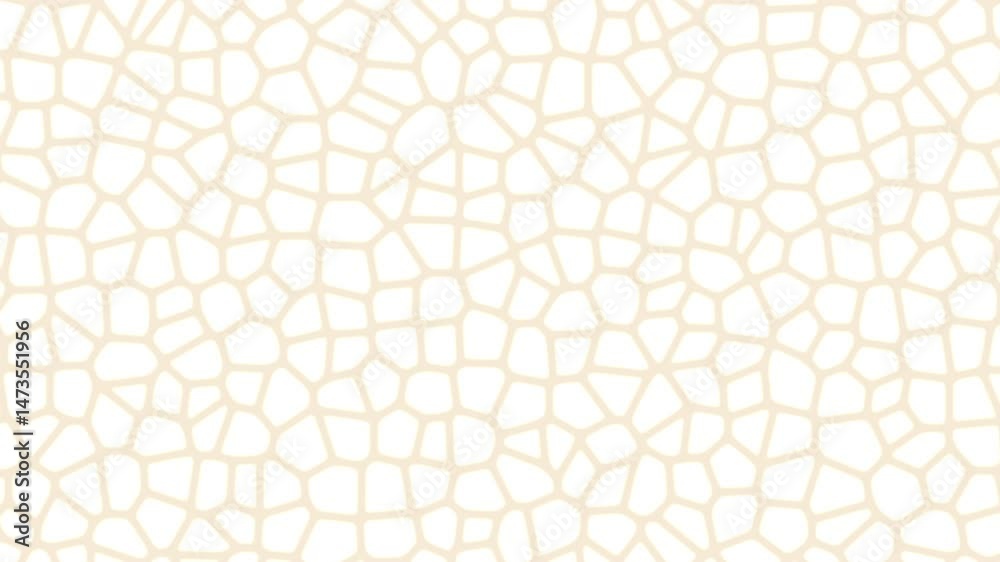 Abstract textured background featuring a light beige pattern of irregular shapes resembling cracked surfaces, ideal for design projects, wallpapers, or artistic applications