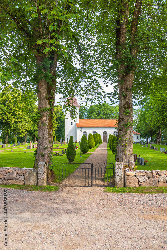 Gate at a church in the Swedish countryside Gate at a church in the Swedish countryside