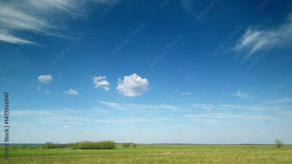 The view of the Beautiful Sky along with the Lush Green Landscape is absolutely breathtaking The view of the Beautiful Sky along with the Lush Green Landscape is absolutely breathtaking