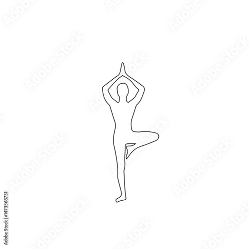 Collection of yoga poses. yoga pose girl silhouette set vector illustration and yoga exercise icon and Yoga Silhouette