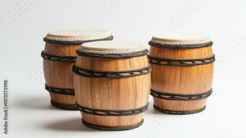 Tom-tom drums isolated on white background
