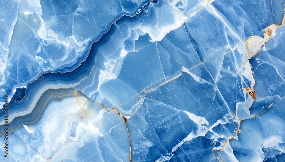 Fototapeta premium Natural Blue Marble Texture Background