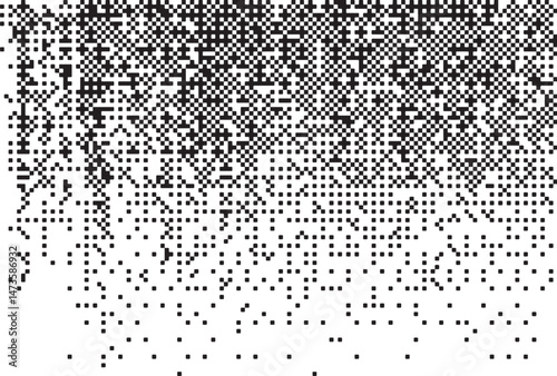 Monochrome Digital Noise Pattern Texture , A glitch-inspired monochrome digital pattern made of pixelated dot noise. Great for tech visuals, backgrounds, and experimental designs.