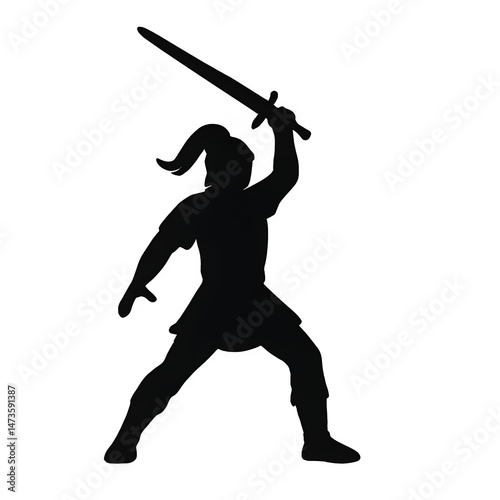 silhouette of a warrior