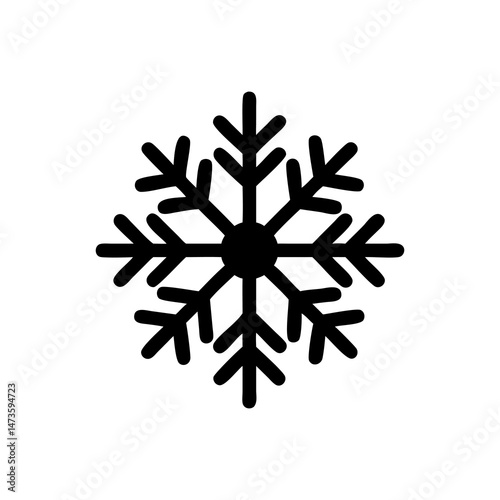 Snowflake Shape Silhouette illustration Snowflakes silhouette Set, Christmas Snowflake black Silhouette Vector