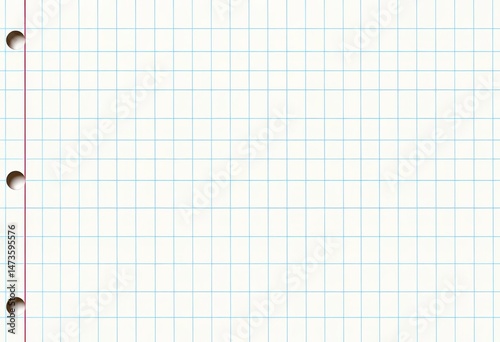 Checkered, dotted, grid, graph paper notebook background texture, stationery, squares