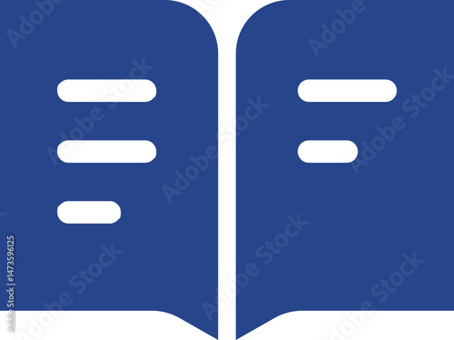 Book icon vector - Acme Series open book ico Book Icon - education study reading learning language skill bookmark design graphic design art Open book icon SVG Vector