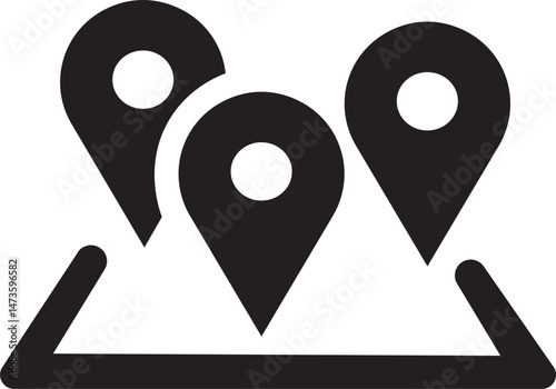 Pin location icon Map pin locator symbol design pointing icon set template location pin place marker. Location icon. Map marker pointer icon Pin icon vector isolated on white background.