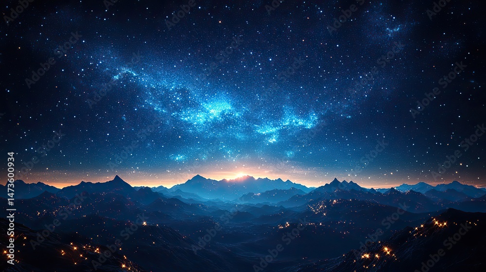 A stylized illustration of a network of stars and constellations in the night sky, representing the vastness of space and celestial wonders A stylized illustration of a network of stars and constellations in the night sky, representing the vastness of space and celestial wonders