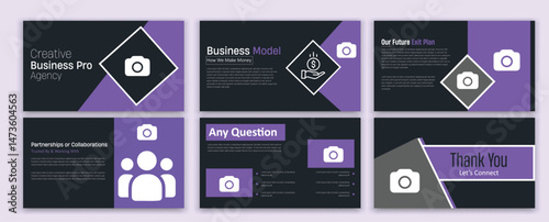 Design Portfolio Presentation template, Used for modern Presentations, company profiles, annual reports, pitch decks, proposals, portfolios, business and marketing