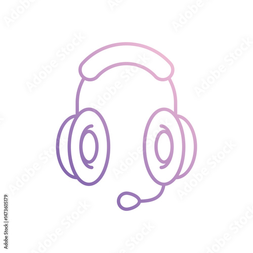 Customer Support icon vector stock illustration