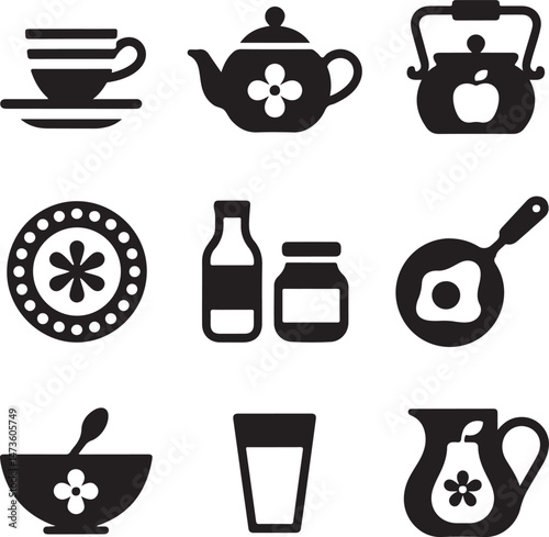 Classic Kitchen Silhouette Collection

Modern Cooking Tools Vector Set

Kitchen Essentials Icon Pack

Chef’s Utensils Silhouette Design

Cozy Home Kitchen Vector Art