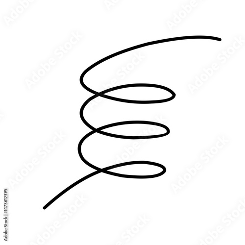 Spiral Spring Vector Icon