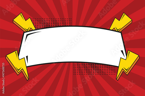 Comic book background with bold retro style