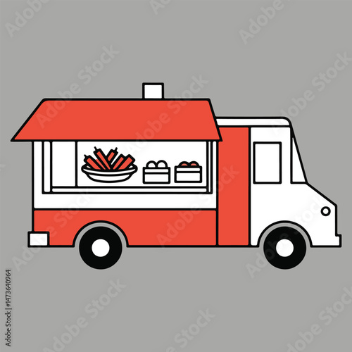 Modern Abstract Fajita Illustration for National Fajita Day with Flat, Vibrant Colors and Geometric Representations of Meat, Peppers, and Tortillas for a Unique Look