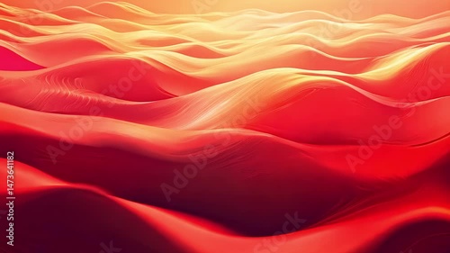 Flowing Red Light and Shadow Waves