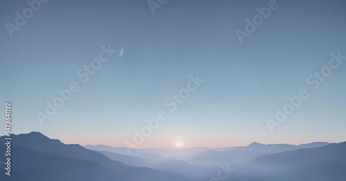 Gentle sky blue gradient, ethereal and peaceful , subtle, wallpaper