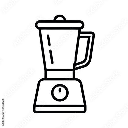 blender cooking appliance icon line art white background