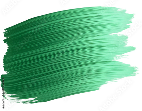 green paint brush strokes