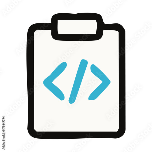 Coding Script Icon Vector