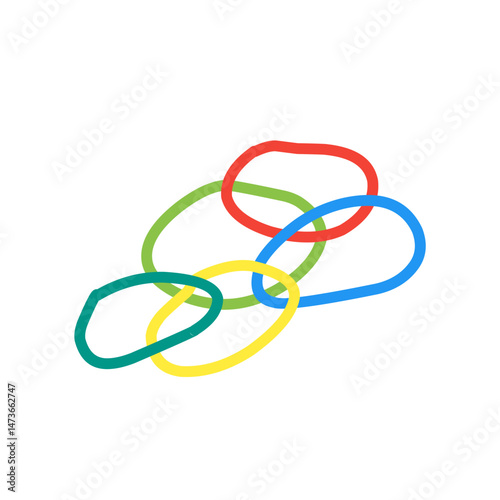 colorful rubber bracelets