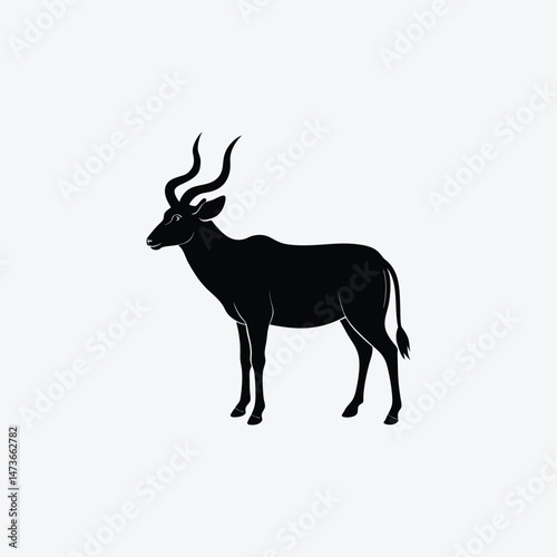 Eland Animal Vector Illustration