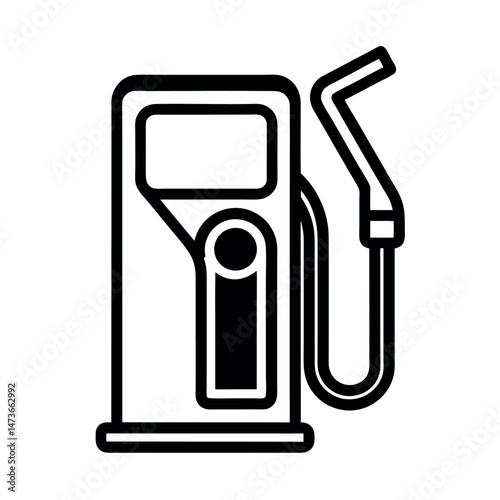 fuel pump icon gas station line art