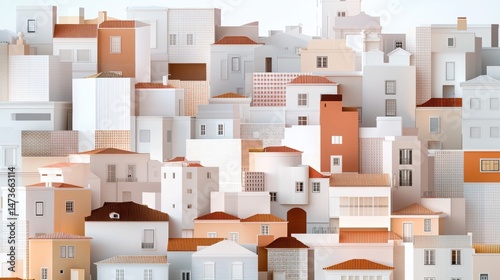 Double Exposure Artwork of Lisbon's Alfama District in High Fidelity Style