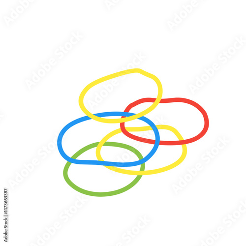 colorful rubber bracelets