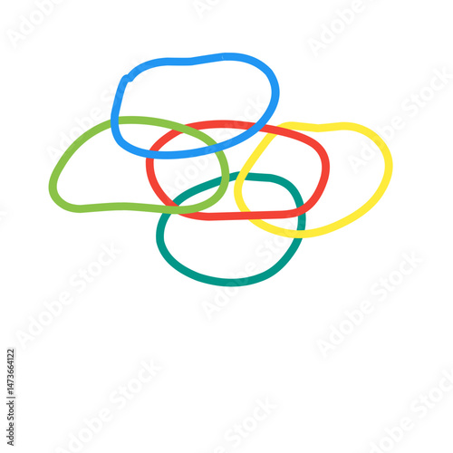 colorful rubber bracelets