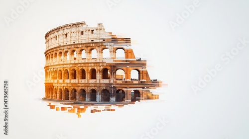 Double Exposure of Rome's Ancient Streets with Modern Artistic Touch