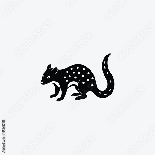 Quoll Animal Vector Illustration