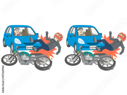 高齢者の運転とバイクの正面衝突 バイク交通事故
