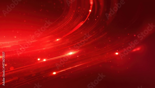 Bold abstract red technology background with futuristic design elements and innovation focus.