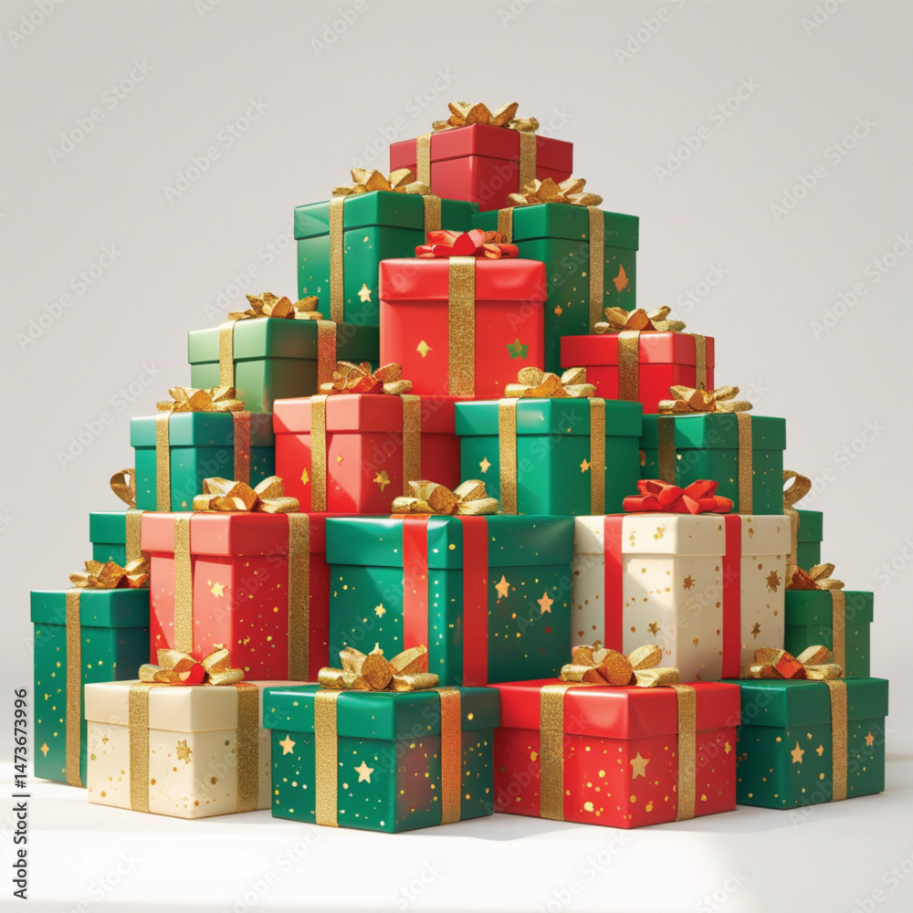Obraz premium stack of gifts