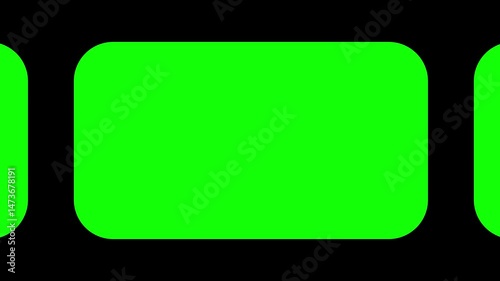 Scrolling Green Screen Rounded Background