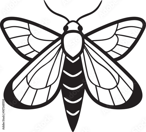 moth icon vector