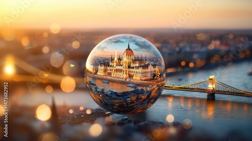 Tiny and Detailed Version of Budapest with Parliament in High Fidelity V2