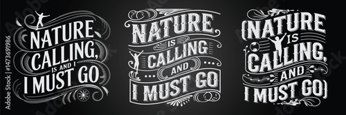 Blackboard Font and Calligraphy with Jungle and Peaceful Nature Aesthetic