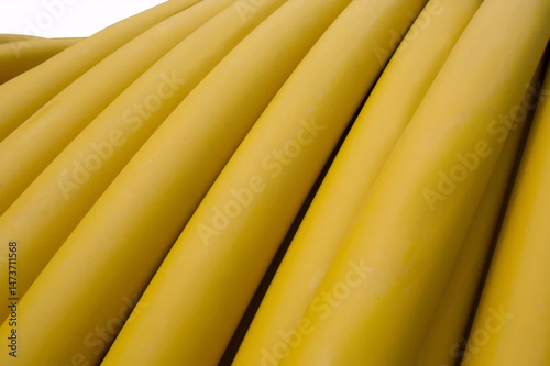 Yellow PVC Pipes, Gas Pipe Picture, close up of yellow Rubber Gas pipe