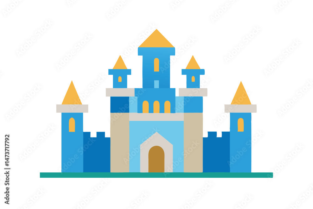 Fototapeta premium Castle Vector Illustration Icon