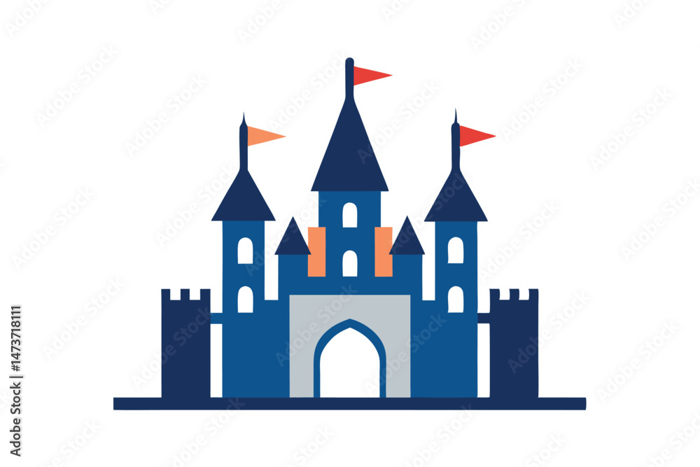 Castle Vector Illustration Icon Castle Vector Illustration Icon