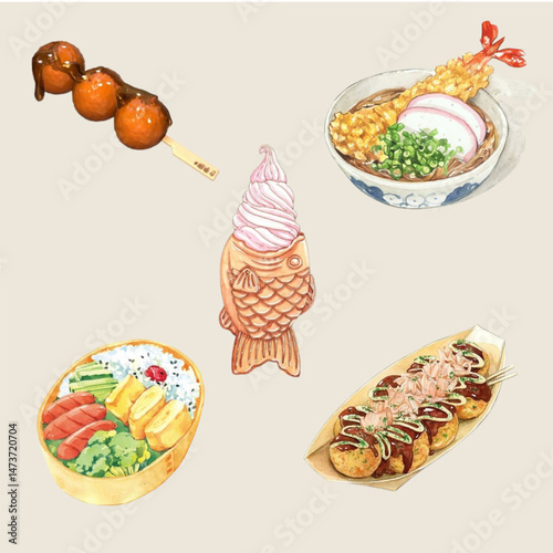fastfood  sticker collection 
