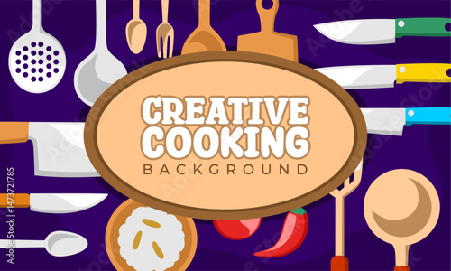 utensil hand draw isolated on flat background style
