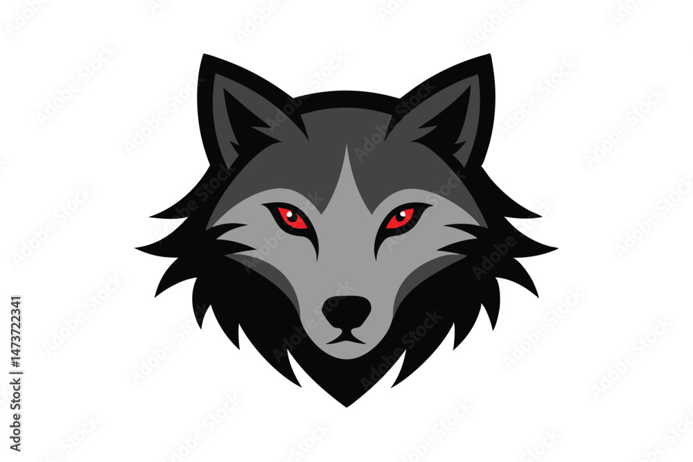 wolf head vector illustration wolf head vector illustration